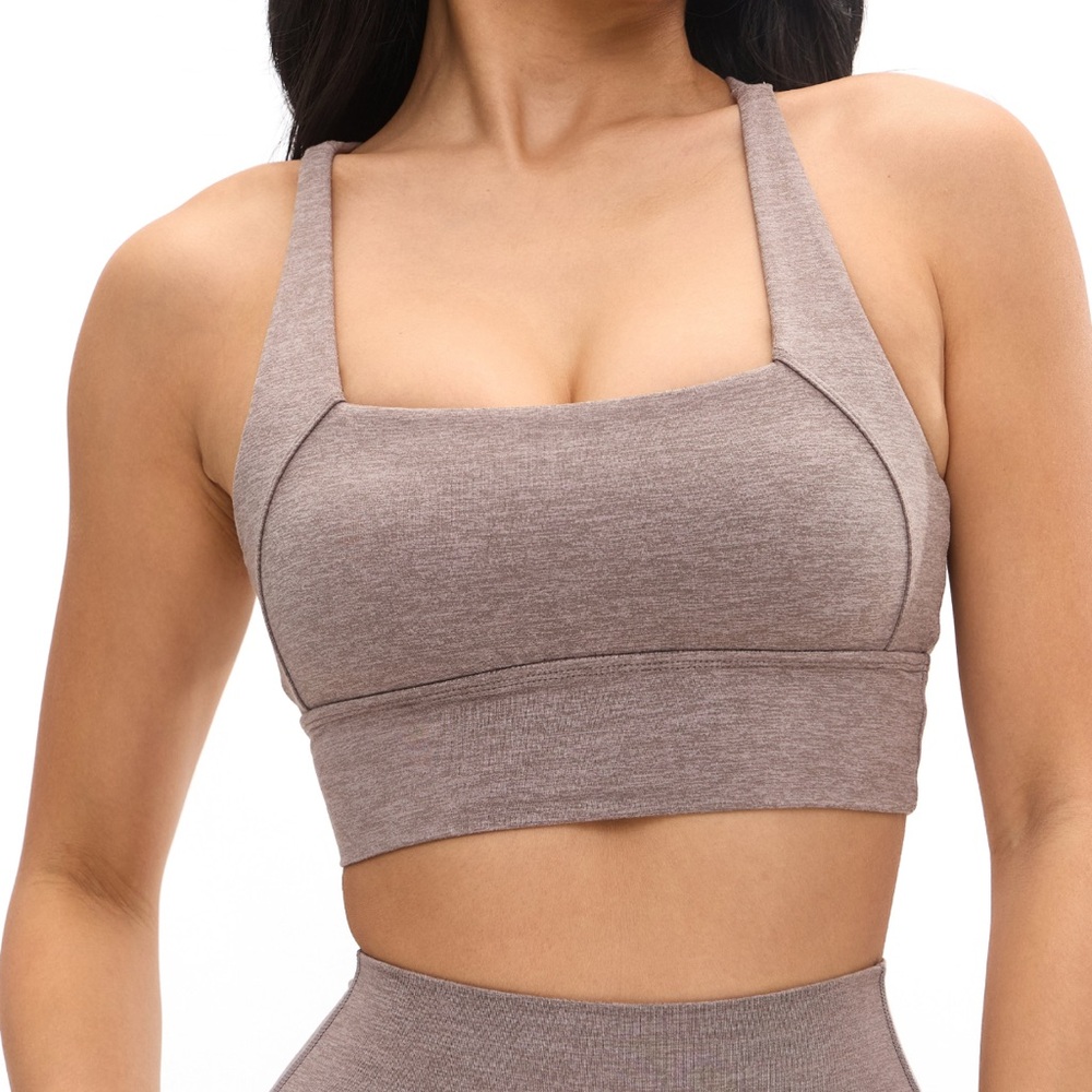 Buffbunny dream heather square neck sports bra